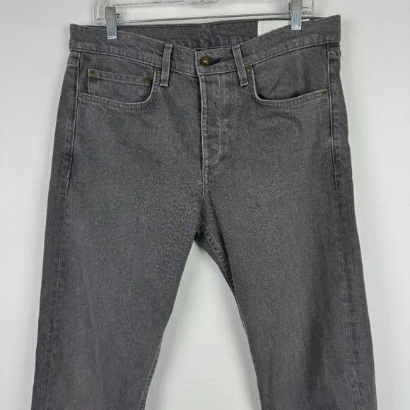 Rag & Bone Standard Issue Fit 1 Extra Slim Jeans Vesuvio Wash Gray Size 34 EUC - Picture 3 of 12